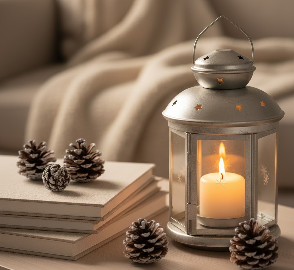 Lanterne med lys